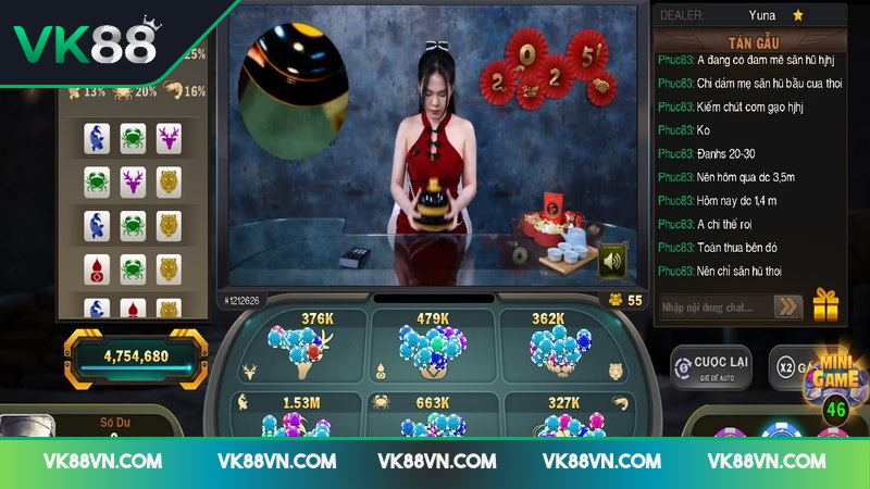 Game thủ có thể chọn lựa hình thức cược bộ ba