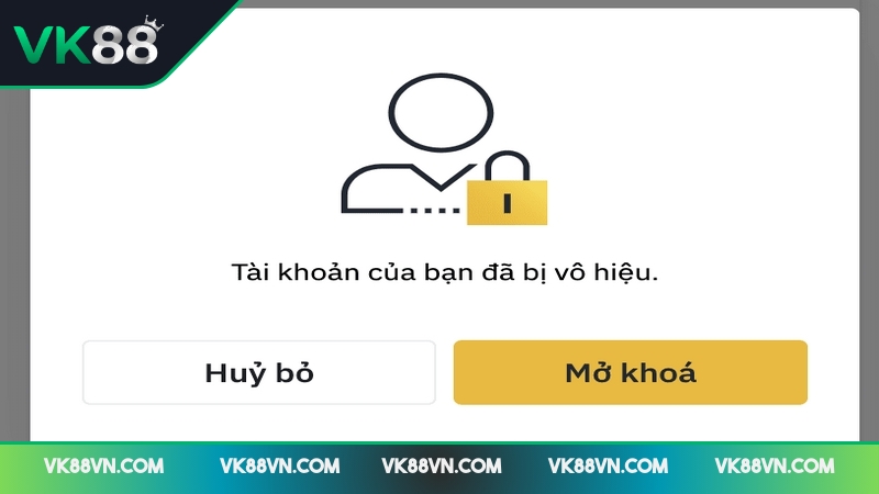 Tài khoản VK88 bị khóa một vấn đề nan giải của game thủ